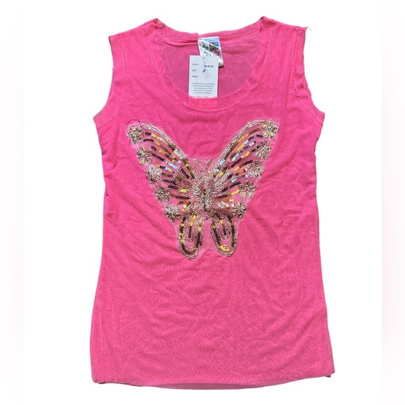 $10 Deals! Women’s Boutique Mesh Style Tank Top Pink Size Large - Picture 1 of 4